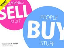 Companies sell stuff people buy stuff